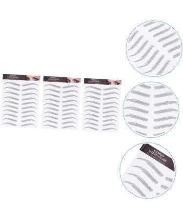 Healeved 9 Sheets Waterproof Eyebrow Stickers Brow Black Mens Sticking Stuffers Peel off Transfer Stickers 21x15cmx3pcs Black 1x3pcs - Buy Online on GoSupps.com