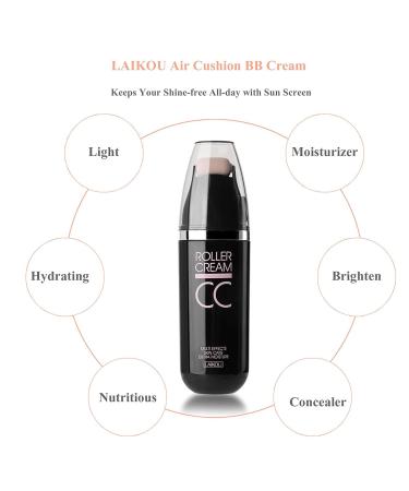 Laikou Mushroom Head Air Cushion CC Cream - Waterproof Concealer Face Makeup (Ivory) - Buy Online on GoSupps.com