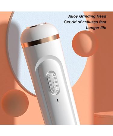 Professional Pedicure Tools Kit USB Rechargeable 2 Speed Silent Portable Foot Grinder for Dead Skin Cracked Heel Electric Feet Callus Remover Portable Electronic Foot File Pedicure Tools (White) - Buy Online on GoSupps.com