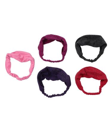 Rhinestone Headbands Elastic Crystal Hair Bands for Women Wide Bandana Headbands with Exquisite Rhinestones for Sports and Daily Activities