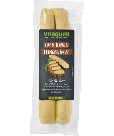 Vitaquell Tofu-Dings finely seasoned 2 x 75 g vegetarian tofu sausage