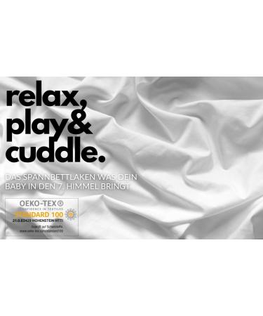 Buy S mann Jersey Fitted Sheet for Playpen 75x100 cm - Soft Cotton in White | International Shipping - Buy Online on GoSupps.com