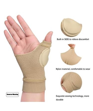 RooRuns Thumb Arthritis Compression Gloves - Breathable Fingerless Wrist Support & Gel Pads for Carpal Tunnel Relief - Comfortable Pain Relief for Small Hands - Buy Online on GoSupps.com