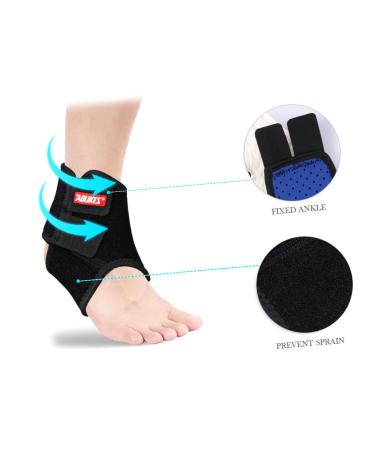 Buy Soccer Ankle Guards - Black Elastic Ankle Brace for Kids | Protective Gear & Support - Buy Online on GoSupps.com