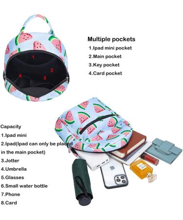 Cute 10 Inch Watermelon Mini Backpack for Girls, Children, and Adults - Buy Online on GoSupps.com