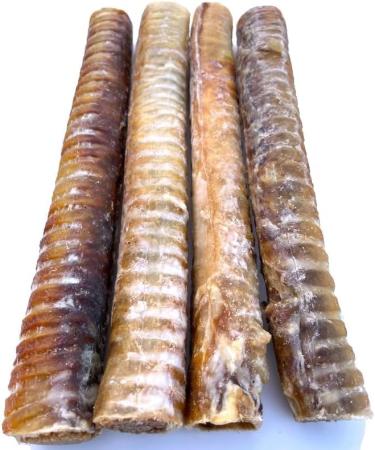 Beef Stuffed Beef Trachea for Dogs- Stuffed Beef Trachea Dog Chew Treat - *(12 INCH 4 Pack 800 Grams Approx.)* - Beef Treats - 100% Natural Free Range Beef - Dental CHEW - Buy Online on GoSupps.com