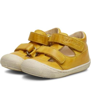 Naturino Puffy-Leather Shoes - Yellow, Size 3 UK Child - Buy Online on GoSupps.com