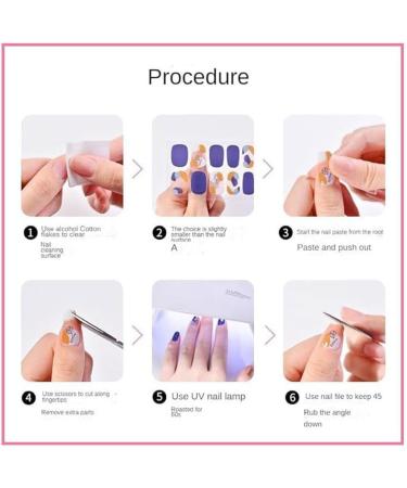 Dajidafu Non-toxic Formula Nail Stickers Chip-resistant And Safe To Rich Color Variety Silica Gel Gel Nail Stickers With UV Light - Buy Online on GoSupps.com