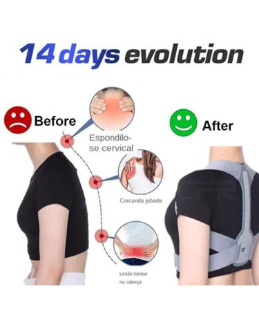 Skoulazeo Back Brace - Adjustable Back Support for Instant Corrector Stretchy Corrector Belt Back Straightener Corrector - Buy Online on GoSupps.com