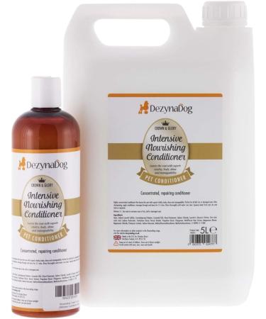 DezynaDog Crown & Glory Intensive Nourishing Dog Conditioner - Revitalising Conditioner for Dogs - Dog Conditioner for Matted Coats - Preserves & Restores Coat - Prevents Damage & Tangling 5 Litre - Buy Online on GoSupps.com