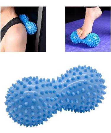 Stinge Peanut Shape Massage Ball - Spiky Hand & Foot Massage Device for Deep Muscle Relaxation - 2 Pieces Blue Roller - Buy Online on GoSupps.com