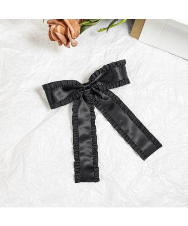 Limtula Pleated Trim Bowknot Shape Hairpin for Teenager Girl Elegances Charm Ribbon Hair Barrettes for Sweet Hair Styling Tool White 6 - Buy Online on GoSupps.com