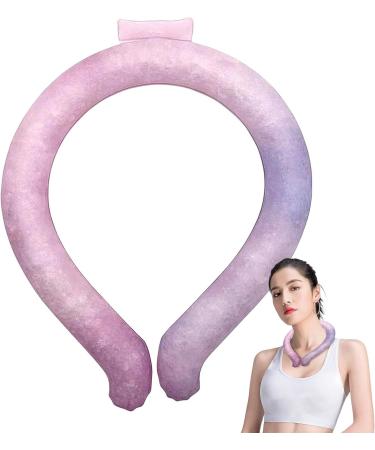 Cooling Neck Wraps Tube Wearable Ice Neck Wraps Cooling Tube - Outdoor Chill Tubes for Neck Heat Cool Down for Cycling Beach Camping Running Traveling Rowces M Code Gradient Powder - Buy Online on GoSupps.com
