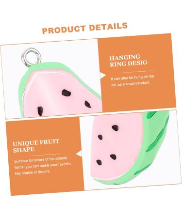 COOLHIYA 4pcs Key Chain Accessories Purse Keychain Key Chains for Crafts Car Trim Car Key Chain Food Fruit Green 5X2.5CM - Buy Online on GoSupps.com