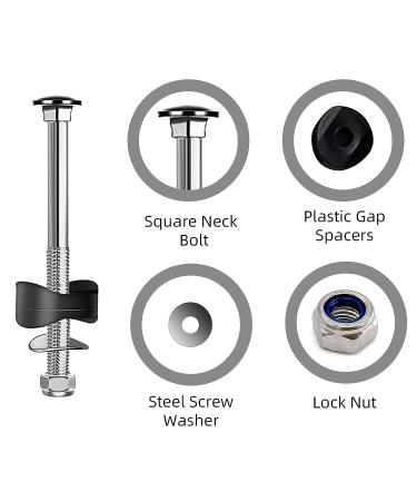 POROHOM 12 PCS Trampoline Replacement Screws - Anti-Loose Bolts and Nuts for Stability - Buy Online on GoSupps.com