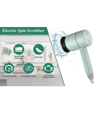 Cordless Shower Scrubber Effective Cleaning Electric Grout Brush Effortless Cleaning Rechargeable Scrubber Multifunctional Brush Head Electric Cleaning Brush Cordless Power Cleaning Brush for Tiles Green - Buy Online on GoSupps.com