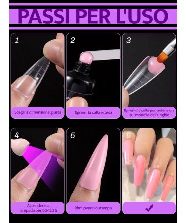 Zifuton 288-Piece Nail Shape Dual Forms Set | 12 Styles for Gel Nail Extension & DIY Manicure | Perfect for Salons & Nail Art - Buy Online on GoSupps.com