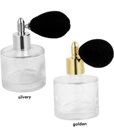 DRESSOOS Air Bag Perfume Bottle Glass Spray Bottle Refillable Perfume Sprayer Mini Perfume Bottle Small Perfume Bottle Glass Containers Sprayer for Perfume Glass Cocktail Large Travel 9x5cm Silver - Buy Online on GoSupps.com
