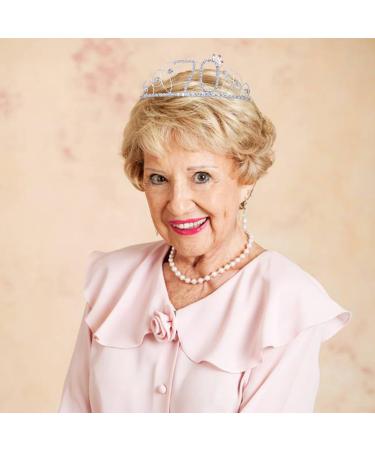 Frcolor Happy Birthday 70th Crystal Rhinestone Tiara Crown | Elegant 70th Birthday Party Accessory - Free International Shipping - Buy Online on GoSupps.com