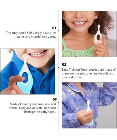 Plafope 4-Piece Children's Toothbrush Set - Toddler Oral Care Tools for Effective Brush Training - Buy Online on GoSupps.com