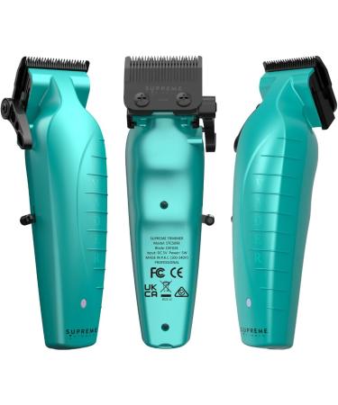 Supreme Trimmer Vader Clipper STC5098 | 7500 RPM Hair Trimmer with DLC Taper Blade | 210 Min Run Time | Professional Barber Clipper | Light Blue - Buy Online on GoSupps.com