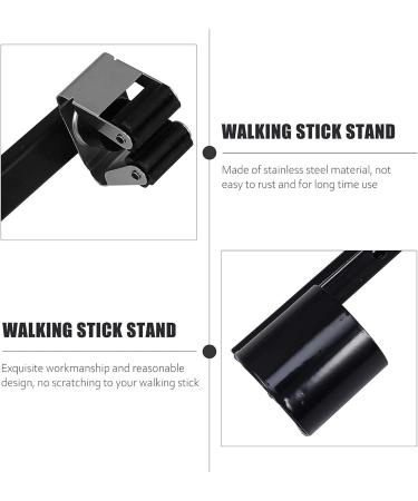 Walking Stick Stand Crutch Support Holder Mount Stand Mount Stand for Mobility Scooter Wheelchair Walker Prevents Crutches from Swinging - Buy Online on GoSupps.com