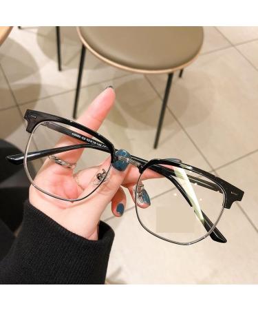 Anti Blue Light Eyeglasses Computer Readers Anti Glare Reading Glasses Lightweight Flat Light Mirror for Women/Men +0.00 Gun