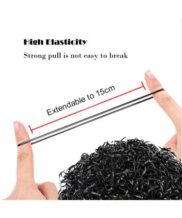 2000 Pack Small Black Hair Rubber Bands - Elastic Hair Ties for Kids Girls Braids (1500 Pack) - Buy Online on GoSupps.com