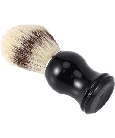 Jiklophg Men's Razor Brush - Wild Boar Bristles Facial Beard Cleaning Tool & Hairbrush with Resin Handle | International Shipping - Buy Online on GoSupps.com