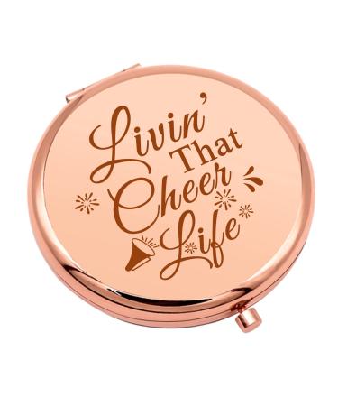 Cheer Gifts for Girls Sister Cheerleading Gift Compact Makeup Mirror for Women Cheer Gifts for Team Inspirational Gift Folding Pocket Mirror for Her Cheerleader Friend Christmas Birthday Gifts - Buy Online on GoSupps.com