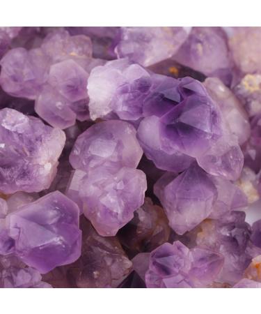 Natural Crystal Rough 100g Bulk Lots Raw Rough Crystal Quartz Natural Rock Stone Amethyst Citrine Fluorite Specimen Garden Decor Gift (Color : 2.5-4cm Amethyst)