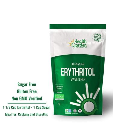 Health Garden All-Natural Erythritol Sweetener 1 lb â€“ Sugar-Free, Low-Calorie Alternative - Buy Online on GoSupps.com