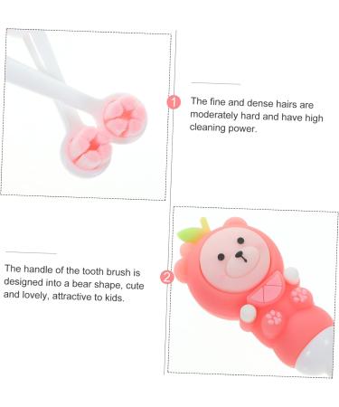Buy Healvian 10-Pack Children's Toothbrushes - Soft Bristles Toddler Travel Toothbrushes with Covers - Sweet Bear Design for Kids' Oral Care - Buy Online on GoSupps.com