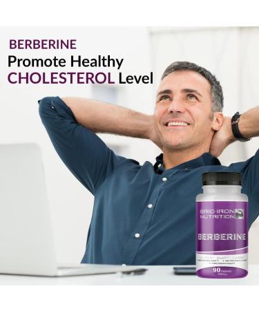 Grid-Iron Nutrition Berberine HCL 500mg - 90 Capsules with Chromium Cinnamon - (Pack of 1) | Premium Blood Sugar Support - Buy Online on GoSupps.com