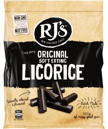 Classic RJ's Vegan Licorice Soft Eating Treat box | Combo 300g Original and 300g Raspberry RJ Liquorice - Buy Online on GoSupps.com