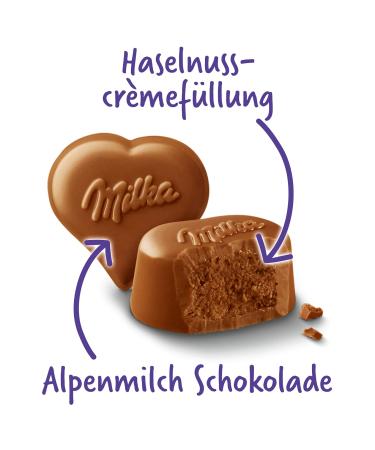 Buy I LOVE Milka Pralines 10 x 110g - Gourmet Alpine Milk Chocolate with Hazelnut Cream | International Shipping - Buy Online on GoSupps.com