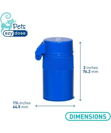 EZY DOSE Pet Pill Crusher & Cutter for Cats - Safe Accurate Daily Use for Pills Vitamins & Tablets - BPA Free Easy Medication Hiding - Buy Online on GoSupps.com