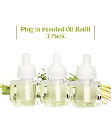 STRN Citronella Plug-in Scented Oil Refill - 3 Pack Electric Air Freshener for Home & Bathroom | Lemongrass 3.06 Fl Oz | Compatible with Air Wick Warmers - Buy Online on GoSupps.com
