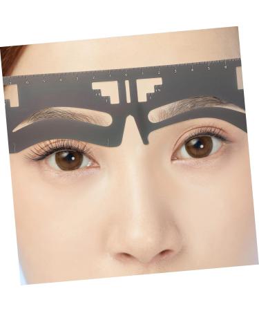 NOLITOY 6 pcs Women Tool Makeup Brow Steel Ruler Stencil Stencils Template Shaping for Eyebrow Supplies 17x4.8cmx3pcs Blackx3pcs - Buy Online on GoSupps.com