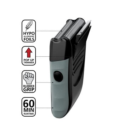 Wahl Bump-Free Rechargeable Foil Shaver | Hypoallergenic Titanium Cutters | Model 7339-300W - Buy Online on GoSupps.com