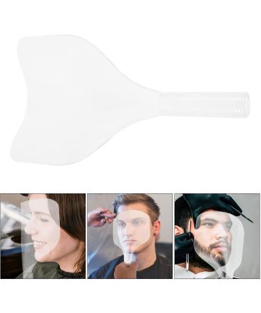 NOLITOY Barber Salon Face-shields Hair Spray Plastic Face Protector Mask Transparent Reusable Hairspray Haircut Cover - Buy Online on GoSupps.com