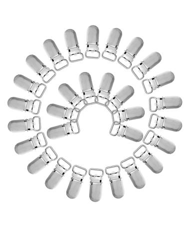 Kimnny Pacifier Clips Metal 30pcs Pacifier Clips for Baby Cute Pacifier Funny Accessories