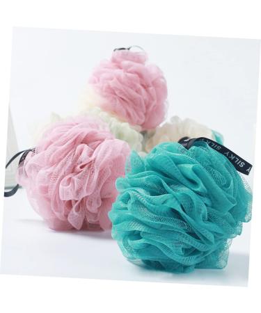 Housoutil Duplicolor 2pcs Large Bath Ball - Soft Mesh Shower Sponge Pouf for Women | Perfect for Relaxing Bath Experience - Buy Online on GoSupps.com