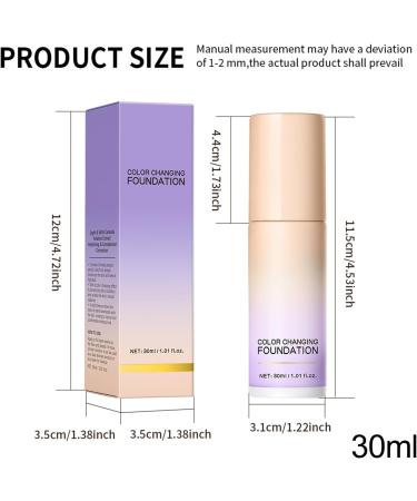 Jingmiger Color-Changing Complexion Corrector | 30ml Makeup Concealer Color-Changing Complexion Corrector | For Women and Girls Dates Travel Gatherings Meetings Evenings - Buy Online on GoSupps.com