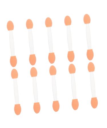 100pcs Double Ended Eyeshadow Brush Makeup Gadgets Professional Eyeshadow Protable Eyeshadow 6.5x1.3cm White