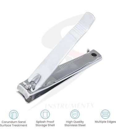 KATX Heavy Duty Stainless Steel Nail Clipper for Men and Women - Precision Toe and Finger Cutter by SS INSTRUMENTX - Buy Online on GoSupps.com
