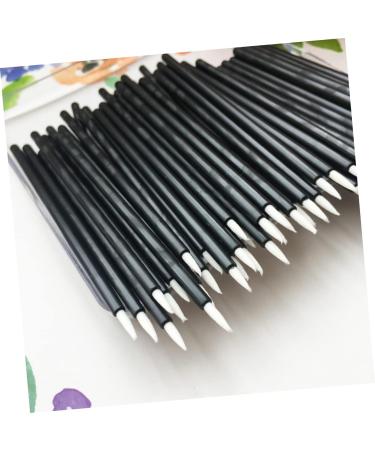 BELLIFFY 100pcs Eye Makeup Tools Eyeliner Smudge Brush Lip Scrubber Tool Eyeliner Applicator Tool 15cmX10cm Black - Buy Online on GoSupps.com