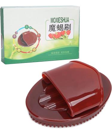 Meridians Massage Brush - Gentle Cellulite Massager & Lymphatic Scrub Brush - Brown - Buy Online on GoSupps.com