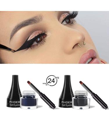 Allbestaye Color Eyeliner Gel - Waterproof Matte Shades in Blue Purple Green White Brown & Gold | International Shipping Available - Buy Online on GoSupps.com