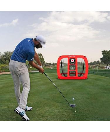 RELILAC Pop Up Golf Chipping Net - Indoor/Outdoor Target for Backyard Practice - Perfect Gift for Golfers - Red - Buy Online on GoSupps.com